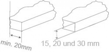 Blumenkastenhalterung Steinfensterbank Einfachstange für 100 cm Blumenkasten